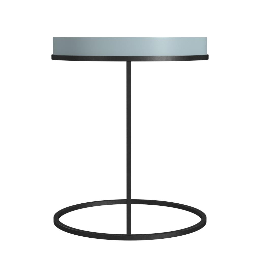 Perry Round Accent Table - Powder Blue