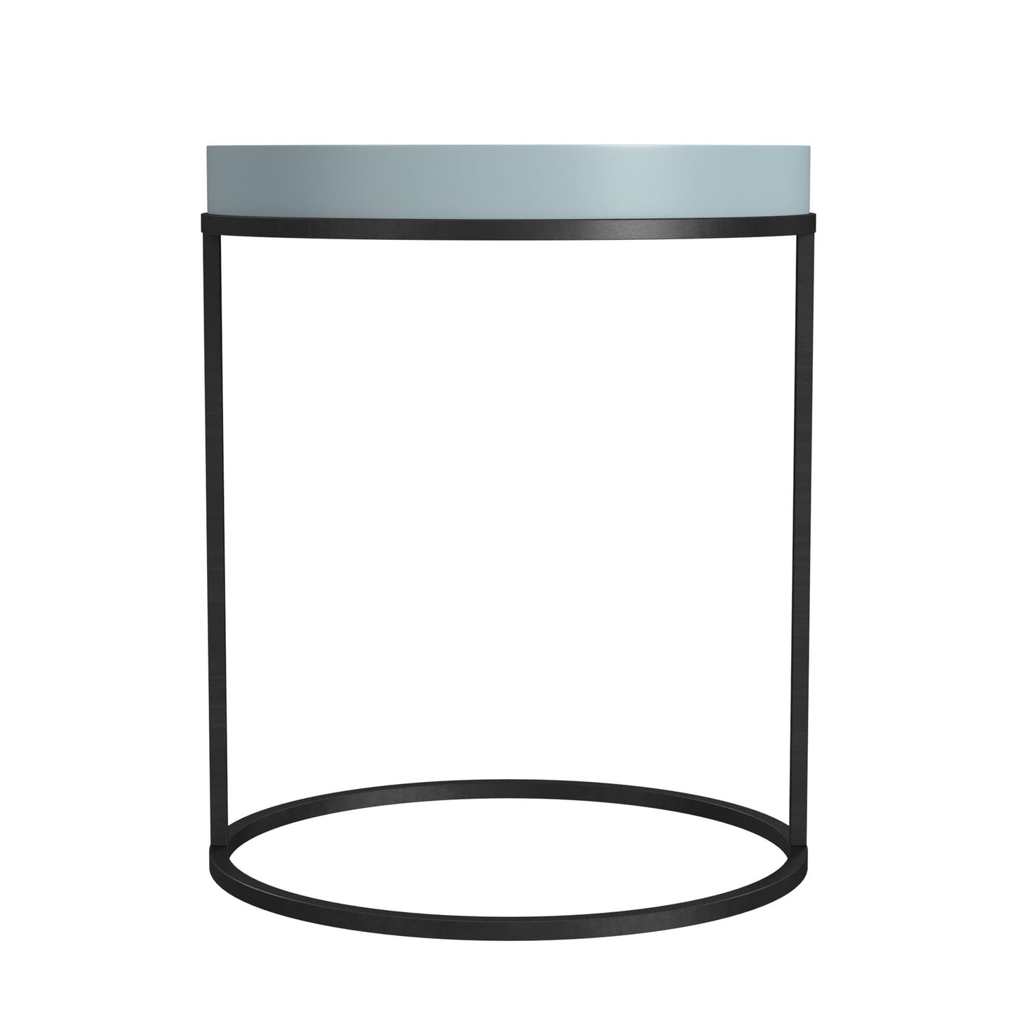 Perry Round Accent Table - Powder Blue