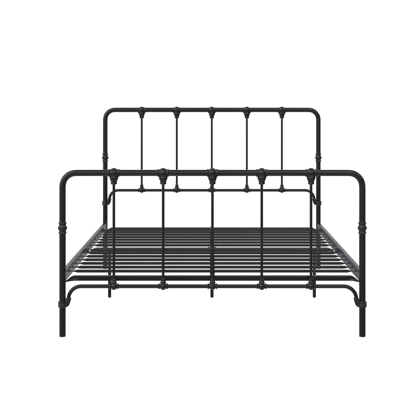 Mainstays Farmhouse Metal Bed, Queen, Black - Black - Queen