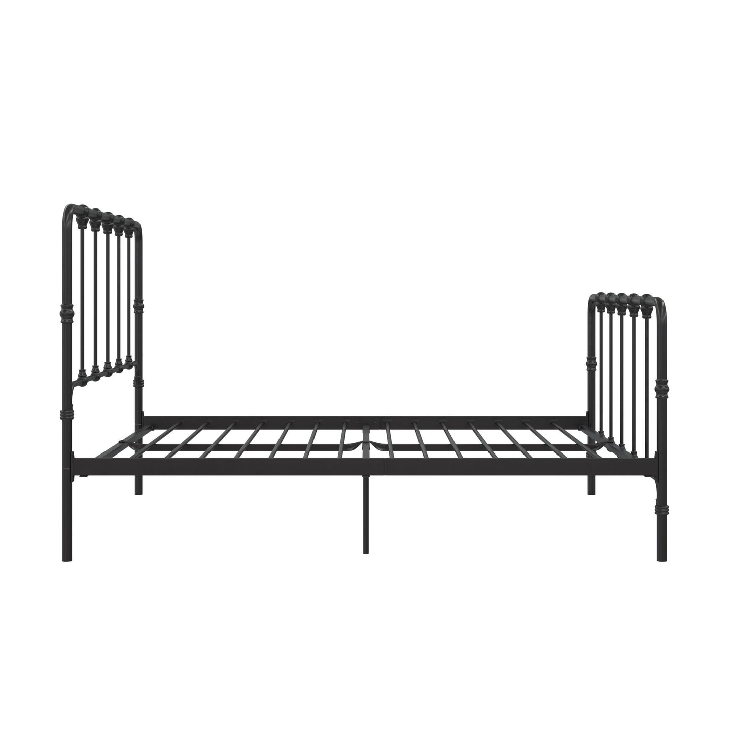 Mainstays Farmhouse Metal Bed, Queen, Black - Black - Queen
