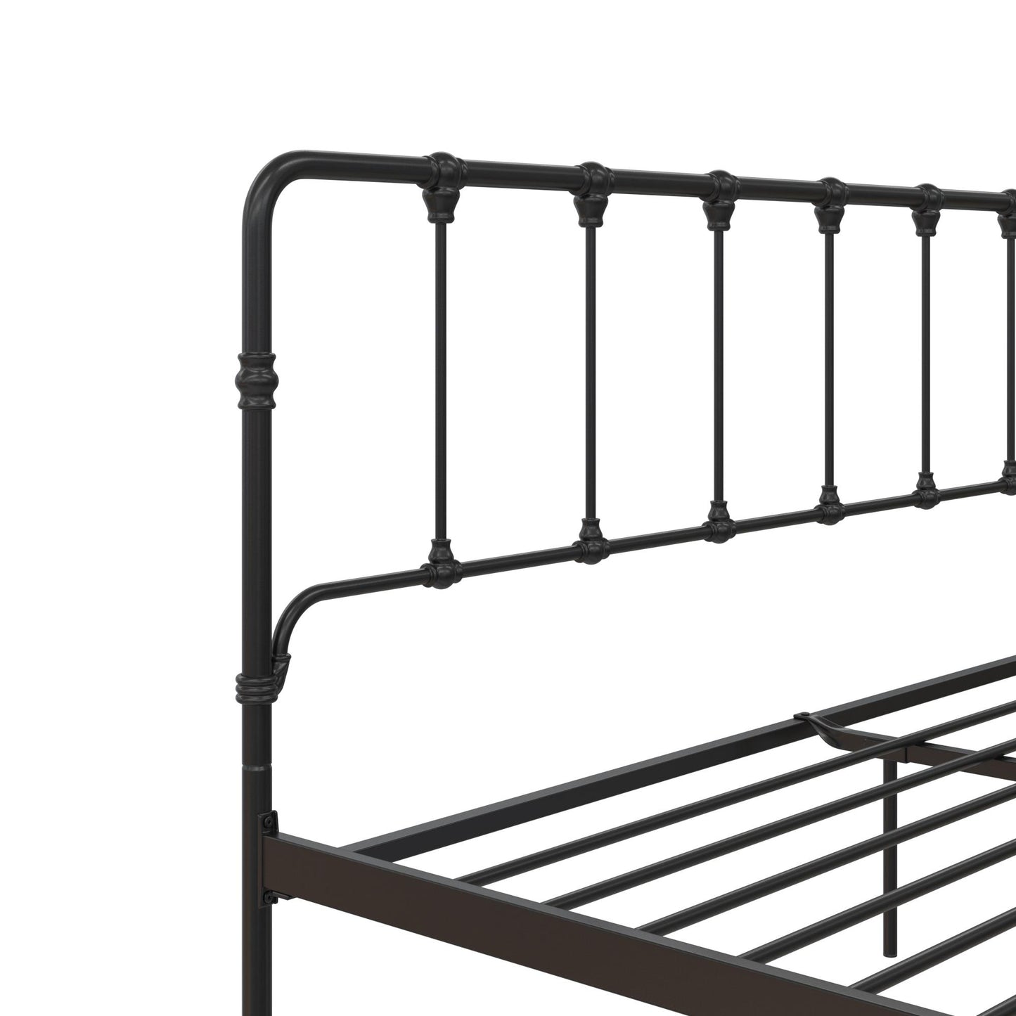 Mainstays Farmhouse Metal Bed, King, Black - Black - King