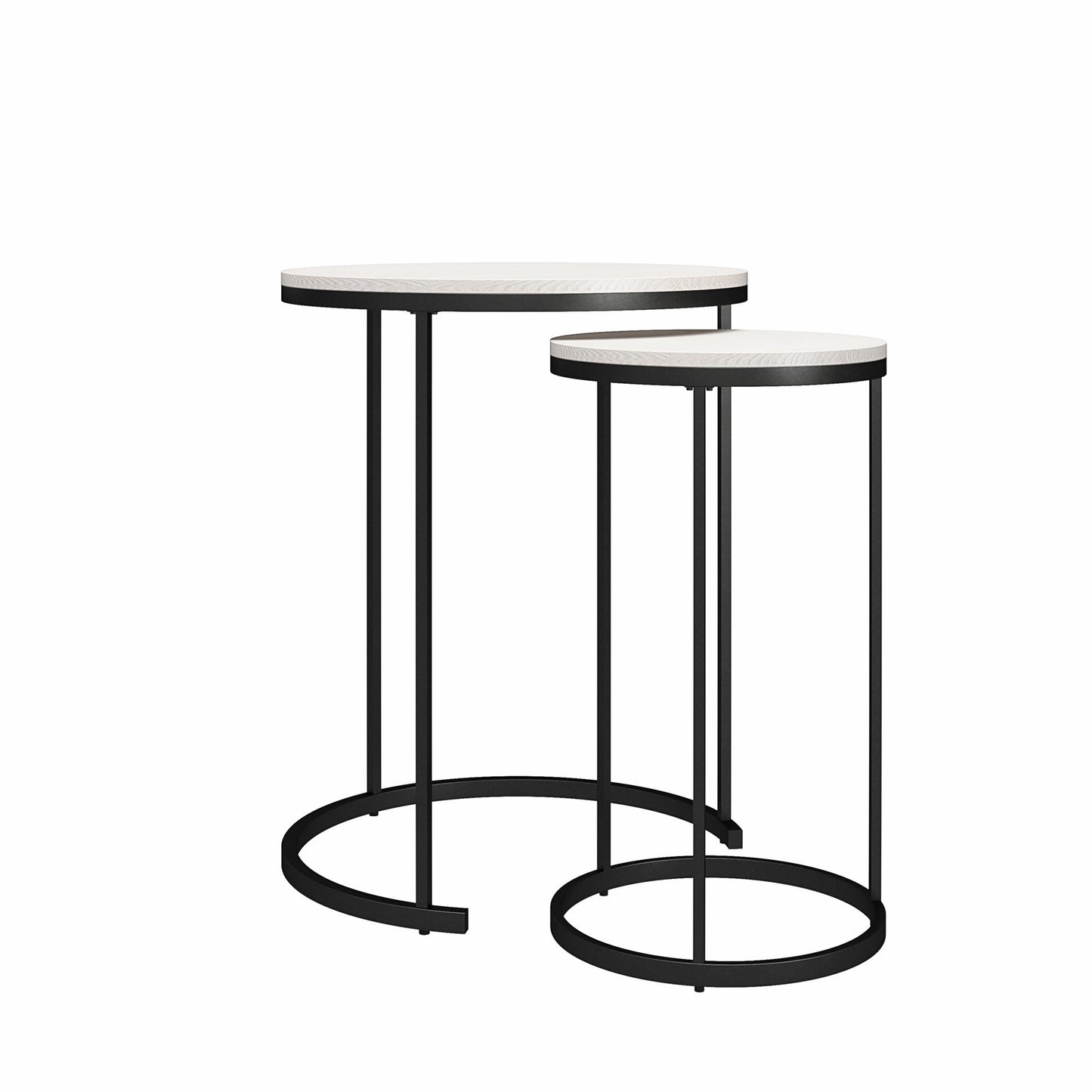 Camdale Nesting Coffee Table and End Table 4 Piece Set - Ivory Pine
