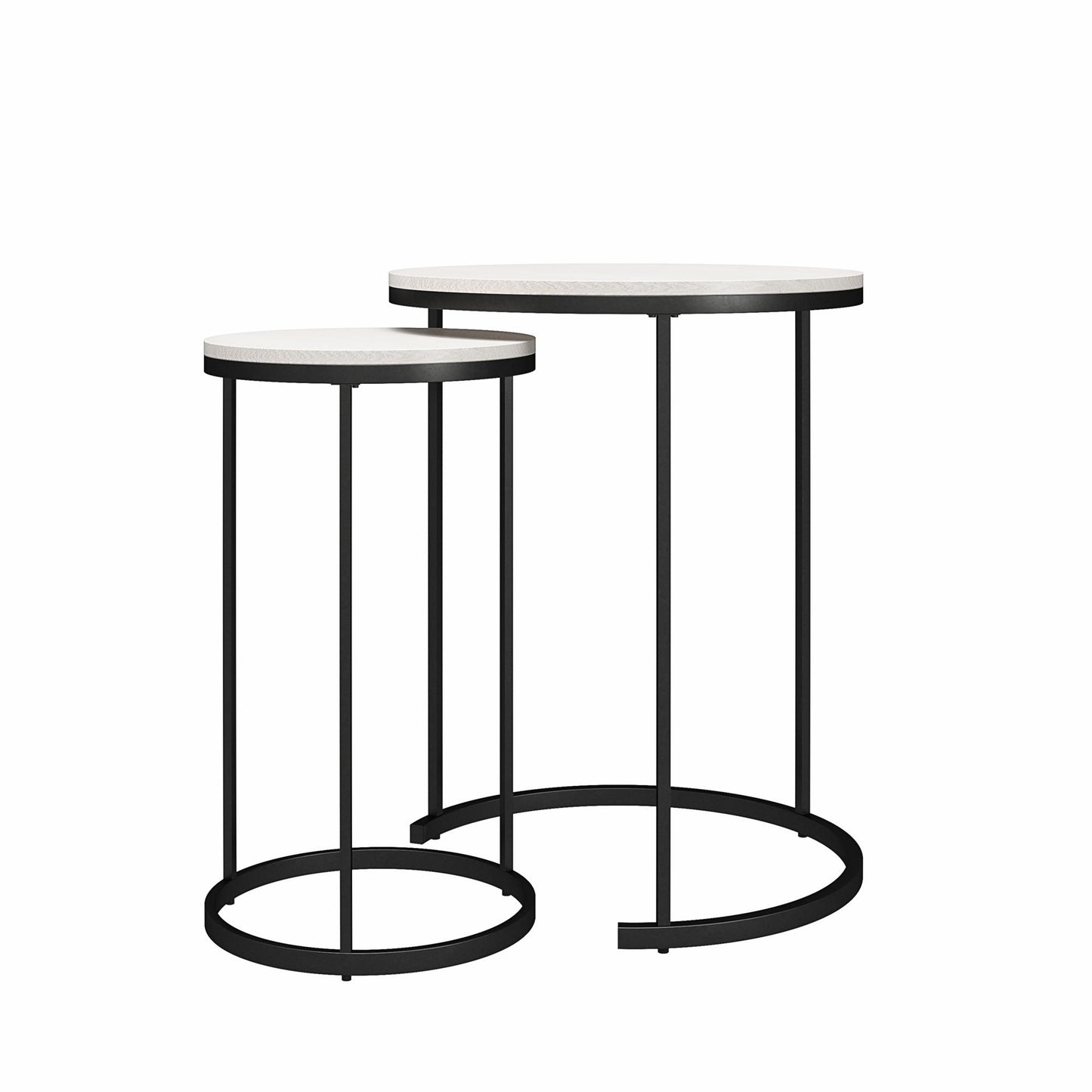 Camdale Nesting Coffee Table and End Table 4 Piece Set - Ivory Pine