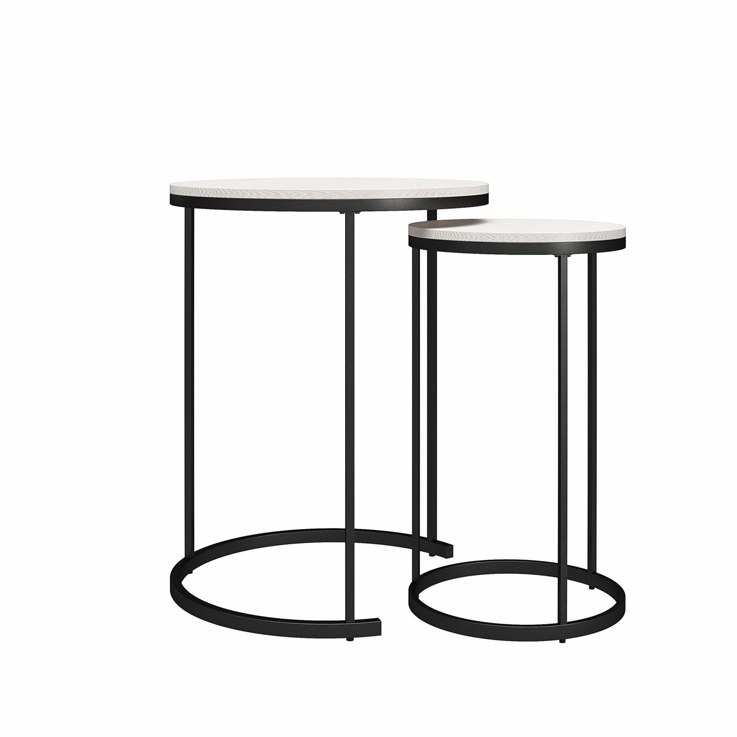 Camdale Nesting Coffee Table and End Table 4 Piece Set - Ivory Pine