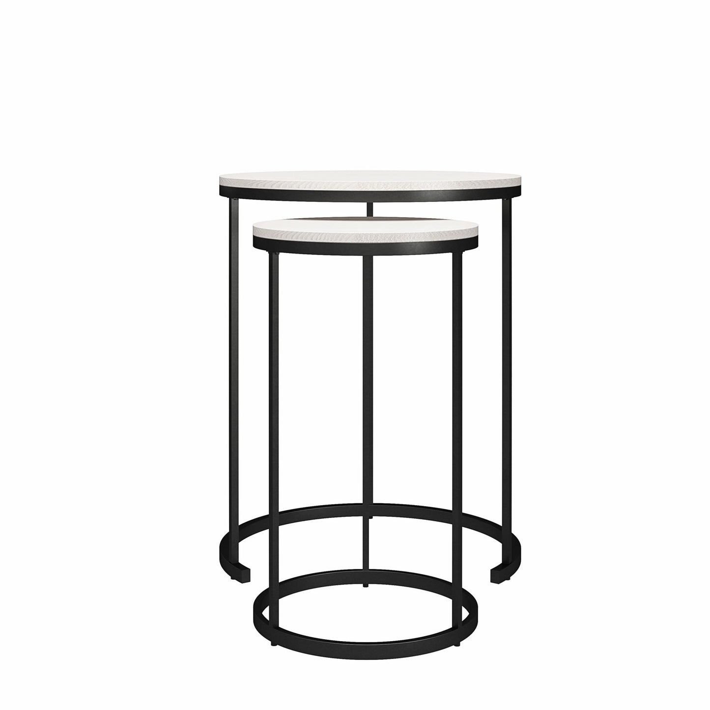 Camdale Nesting Coffee Table and End Table 4 Piece Set - Ivory Pine