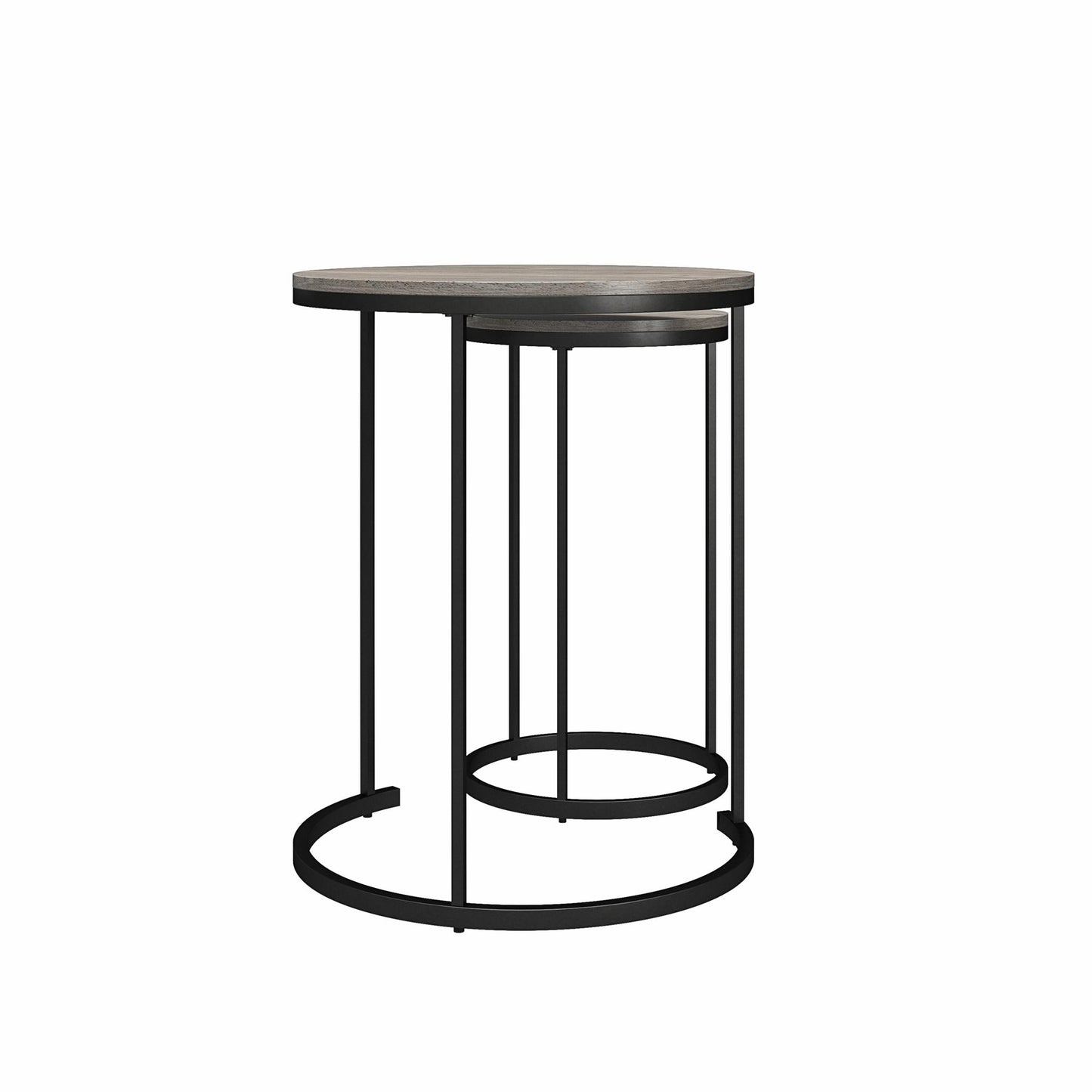 Camdale Nesting Coffee Table and End Table 4 Piece Set - Gray Oak