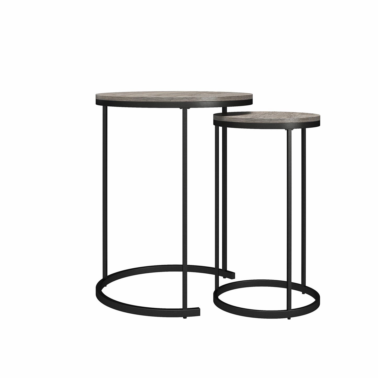 Camdale Nesting Coffee Table and End Table 4 Piece Set - Gray Oak