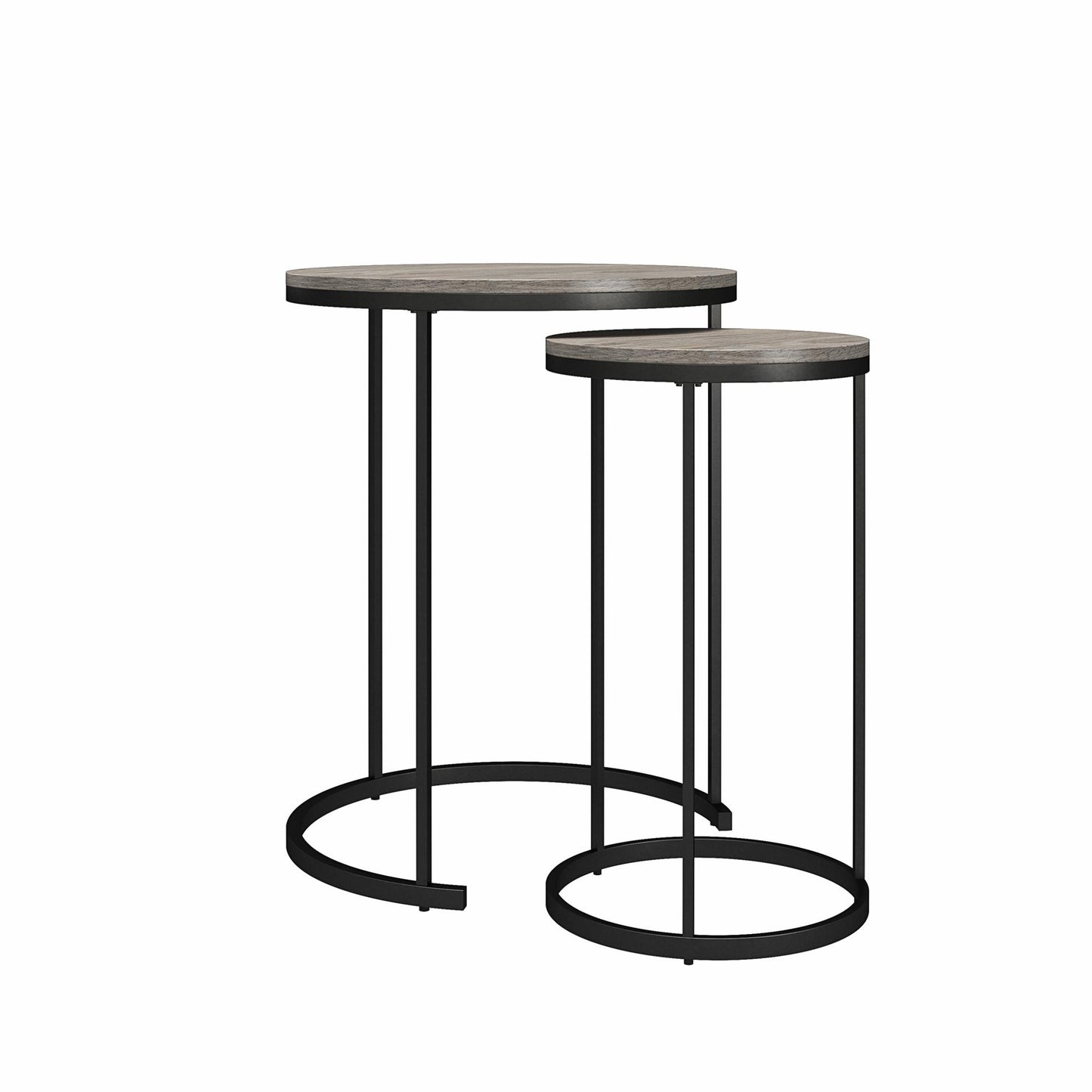 Camdale Nesting Coffee Table and End Table 4 Piece Set - Gray Oak
