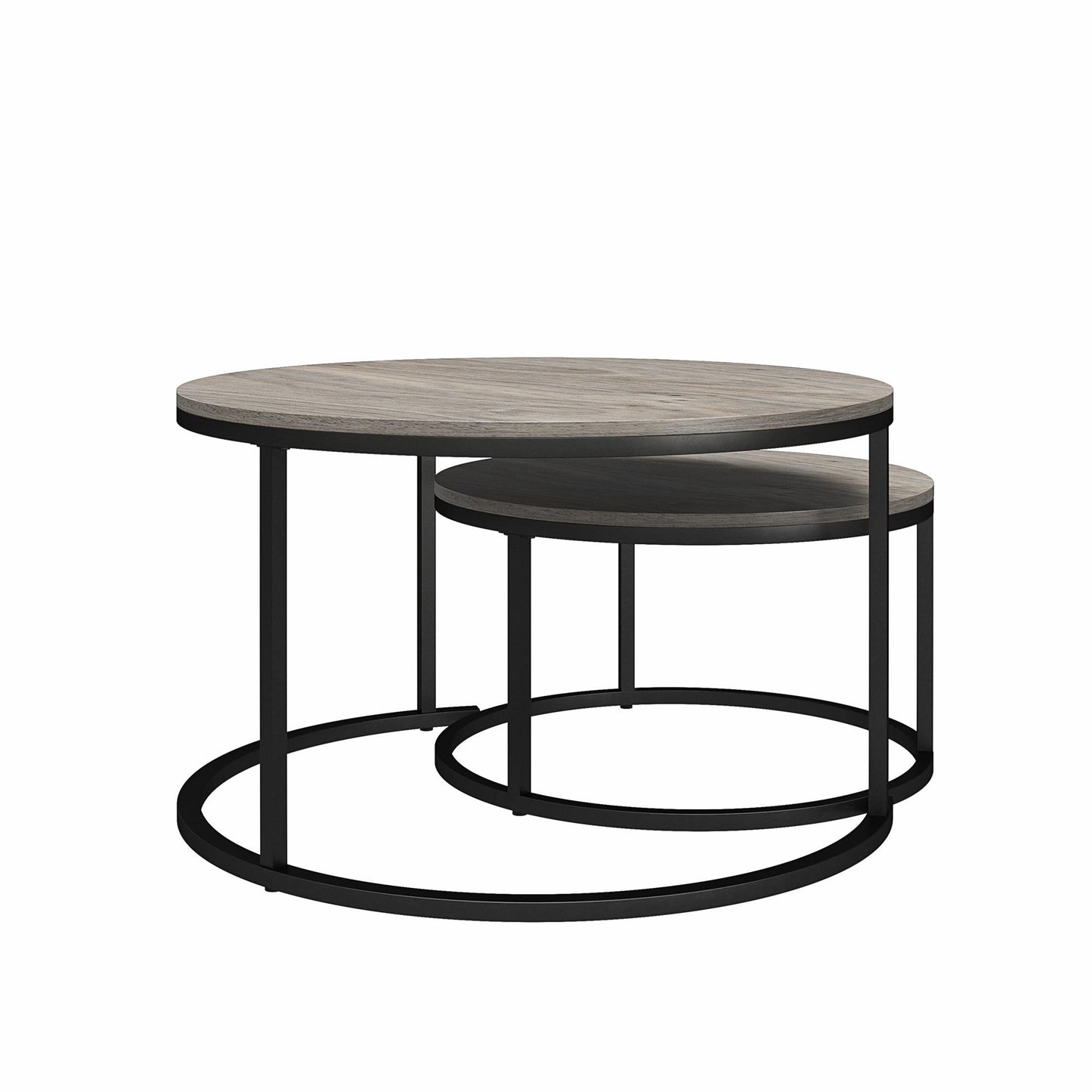 Camdale Nesting Coffee Table and End Table 4 Piece Set - Gray Oak