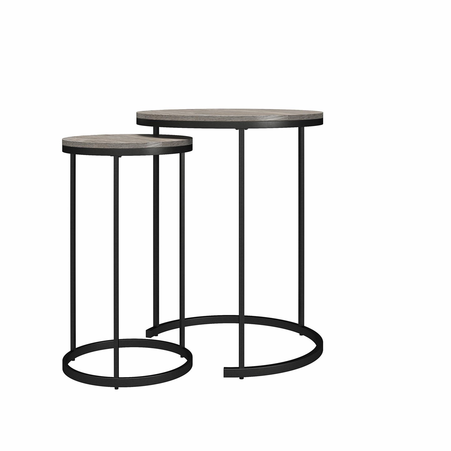 Camdale Nesting Coffee Table and End Table 4 Piece Set - Gray Oak