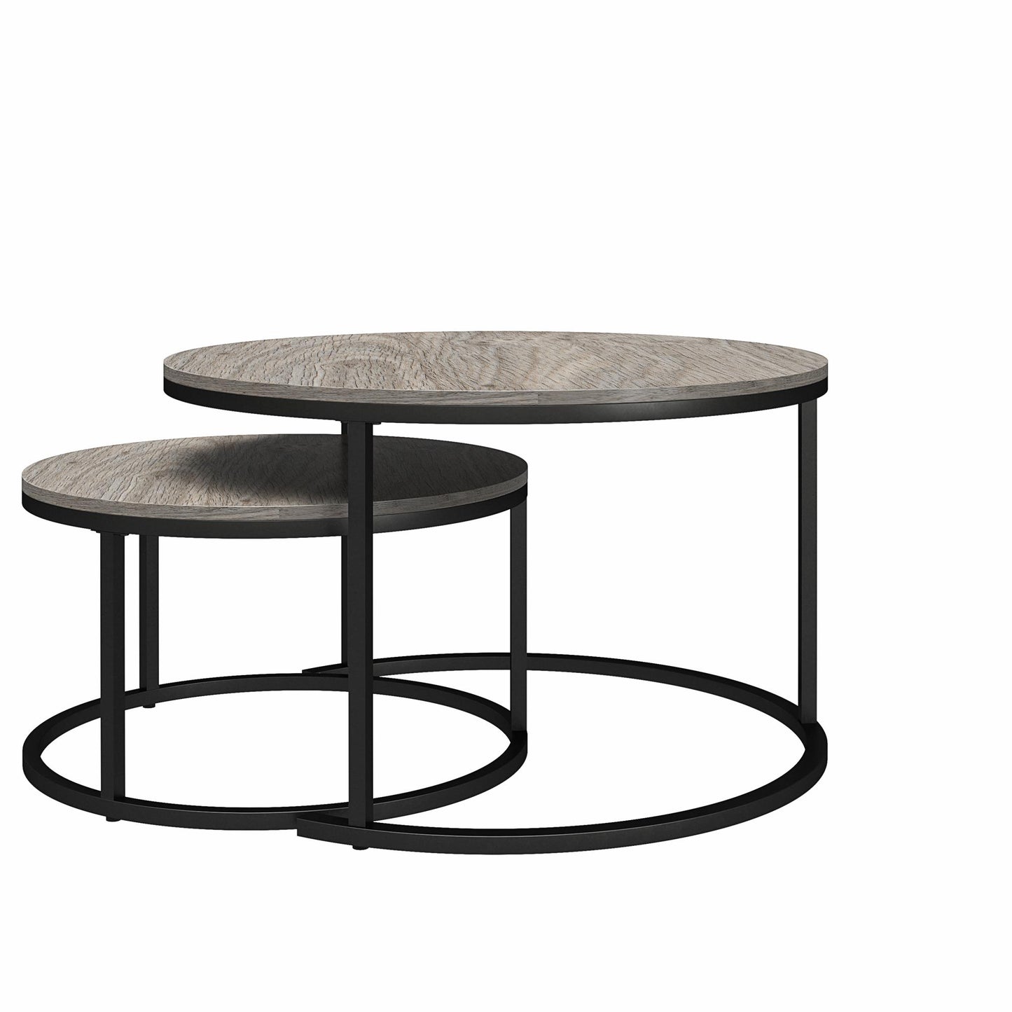 Camdale Nesting Coffee Table and End Table 4 Piece Set - Gray Oak