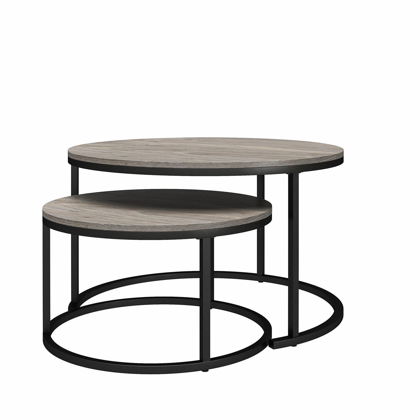 Camdale Nesting Coffee Table and End Table 4 Piece Set - Gray Oak