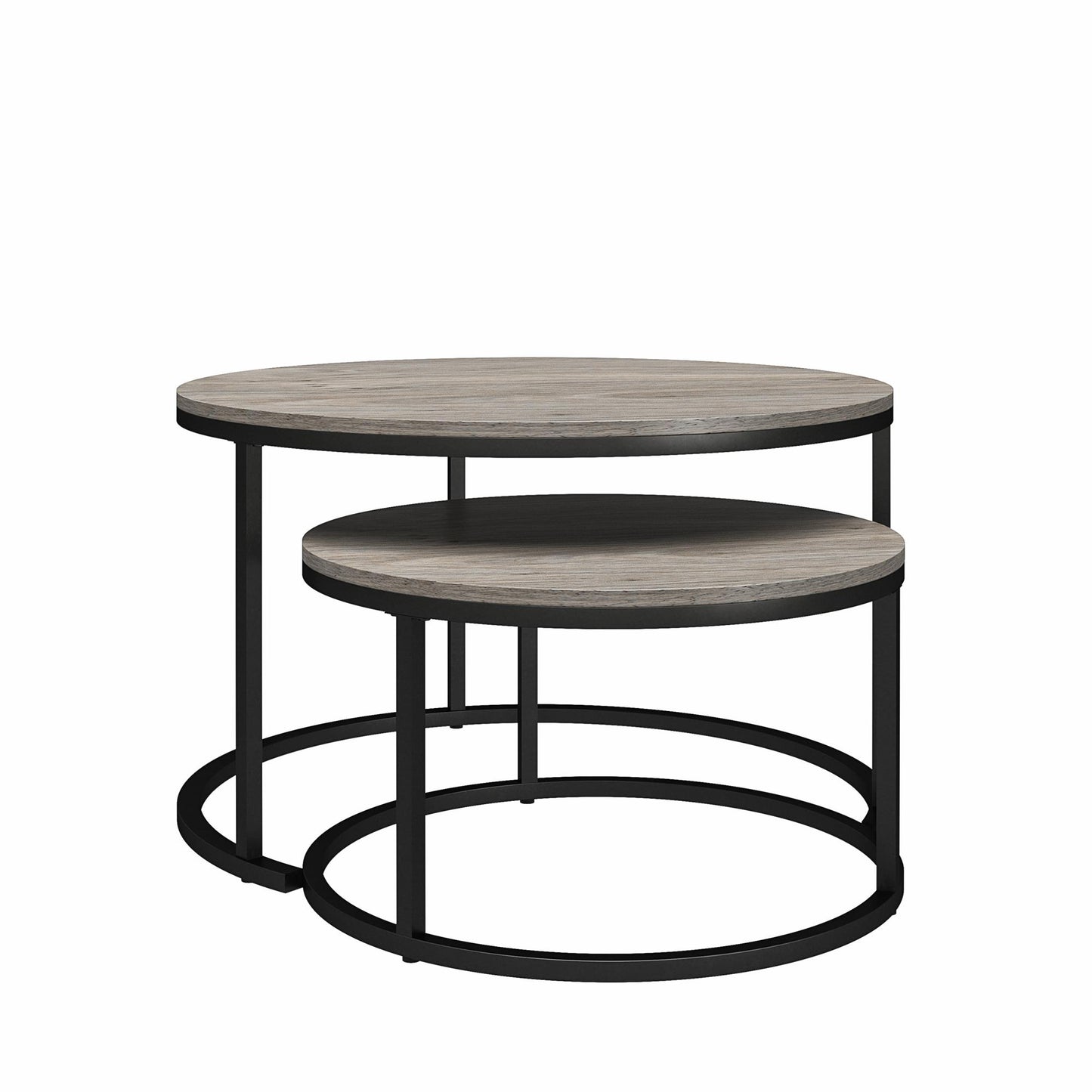 Camdale Nesting Coffee Table and End Table 4 Piece Set - Gray Oak