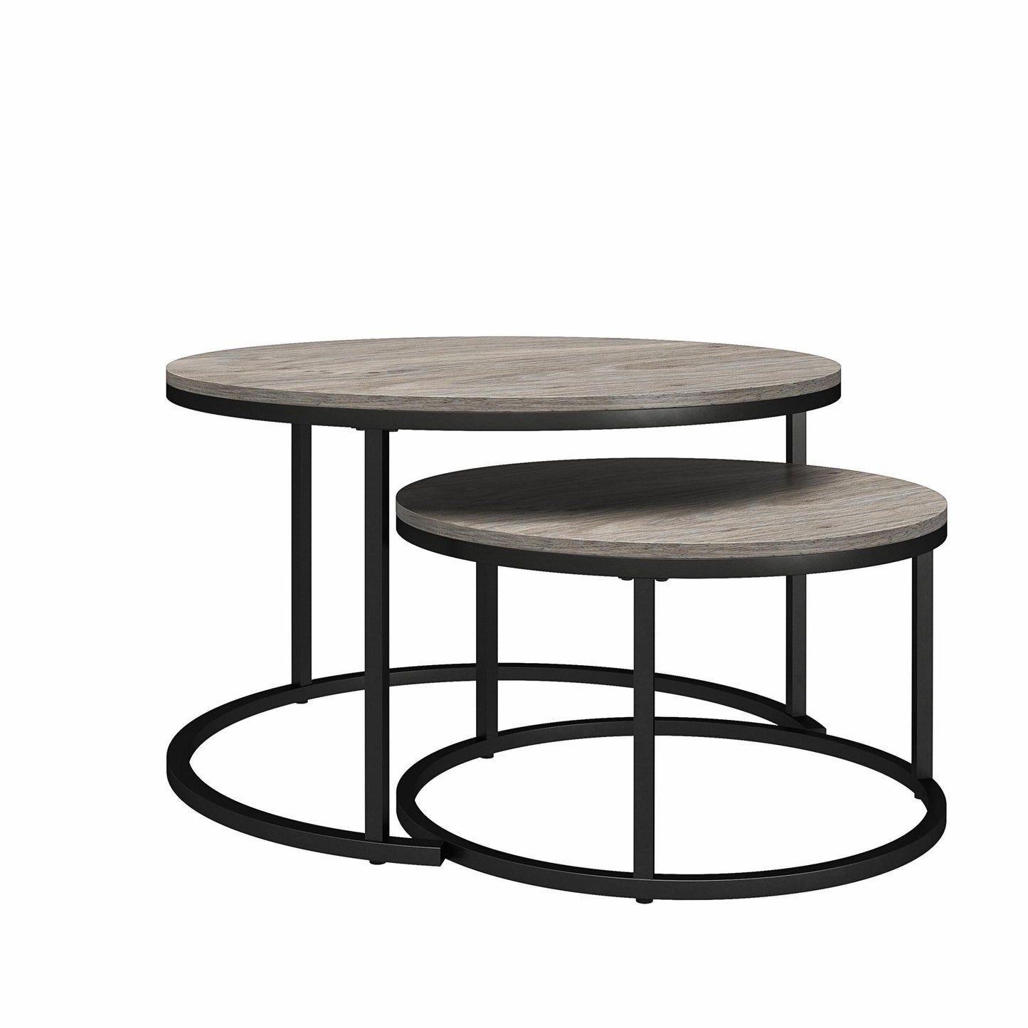 Camdale Nesting Coffee Table and End Table 4 Piece Set - Gray Oak