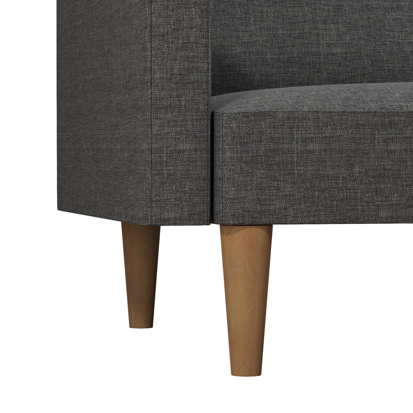 Mainstays Channel Tufted Futon, Gray Linen - Gray