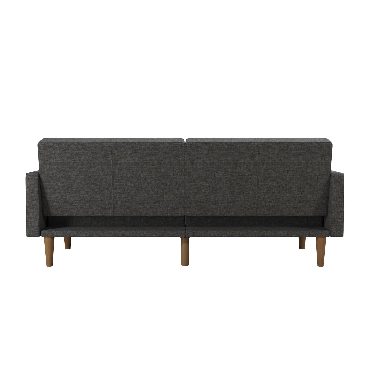 Mainstays Channel Tufted Futon, Gray Linen - Gray