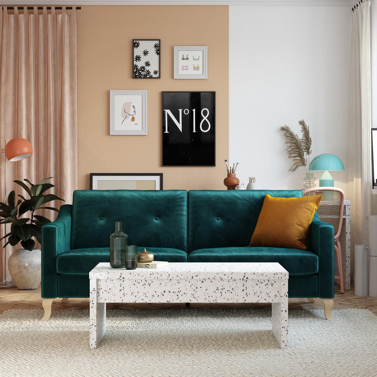 Winston Lift Top Coffee Table, Terrazzo - Terrazzo