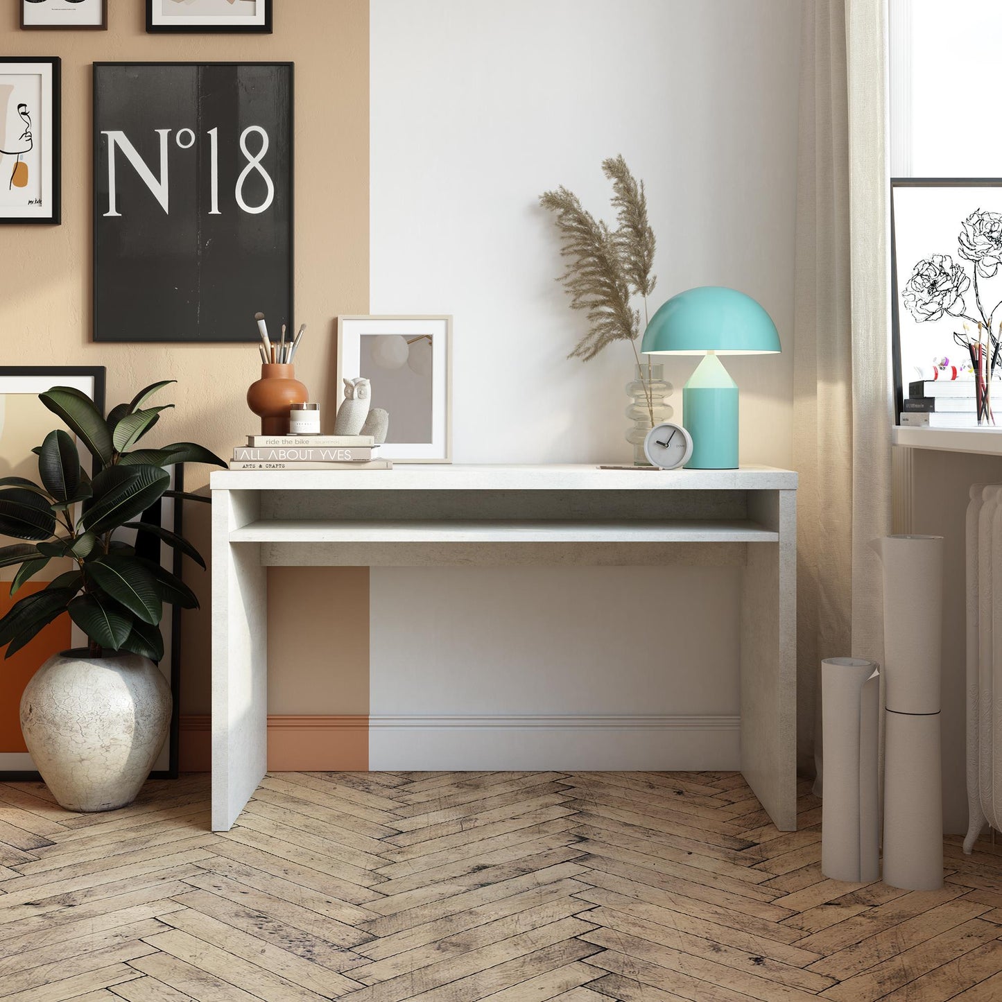 Winston Desk, Plaster - Plaster