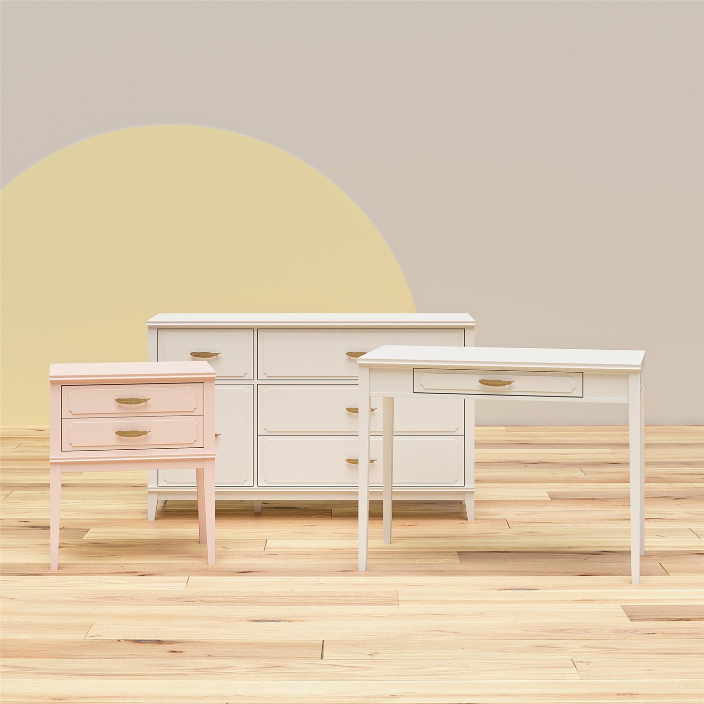 Stella Accent Table, Pale Pink - Pale Pink