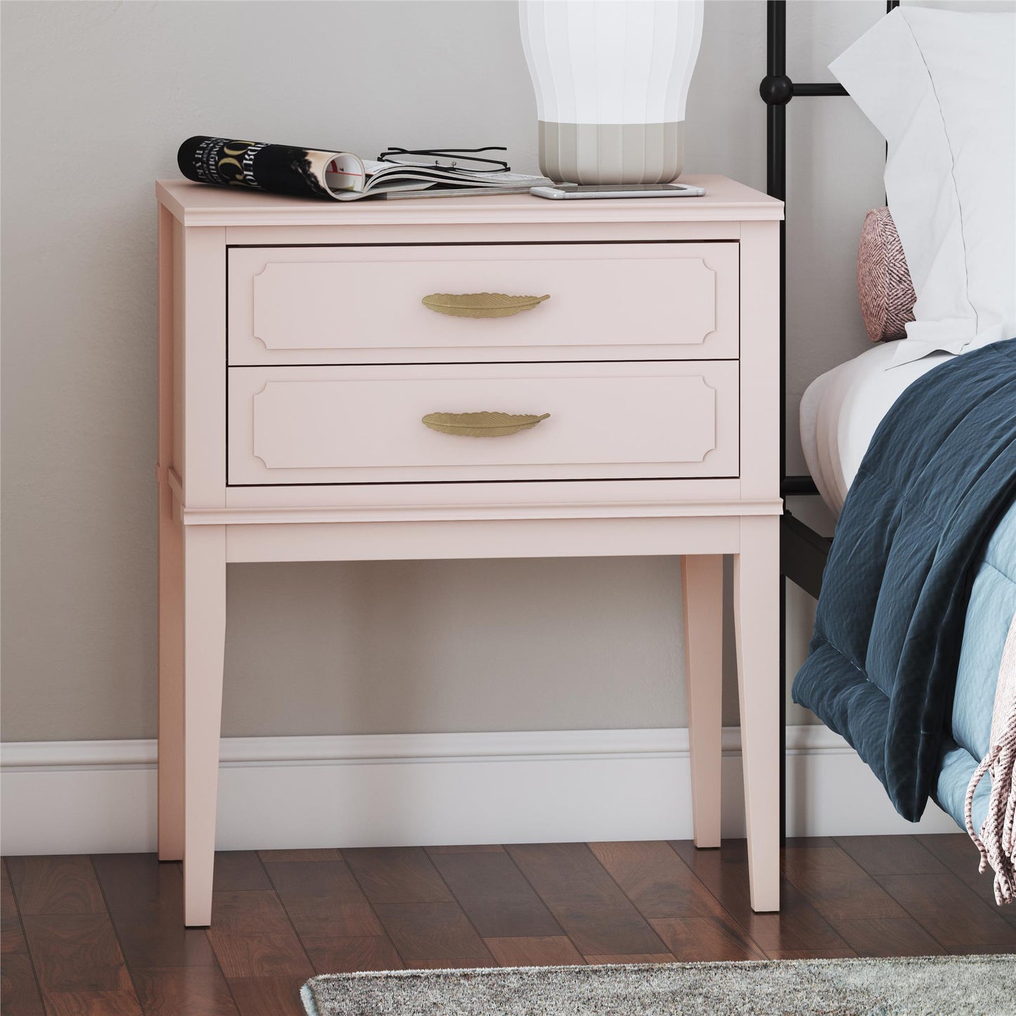 Stella Accent Table, Pale Pink - Pale Pink