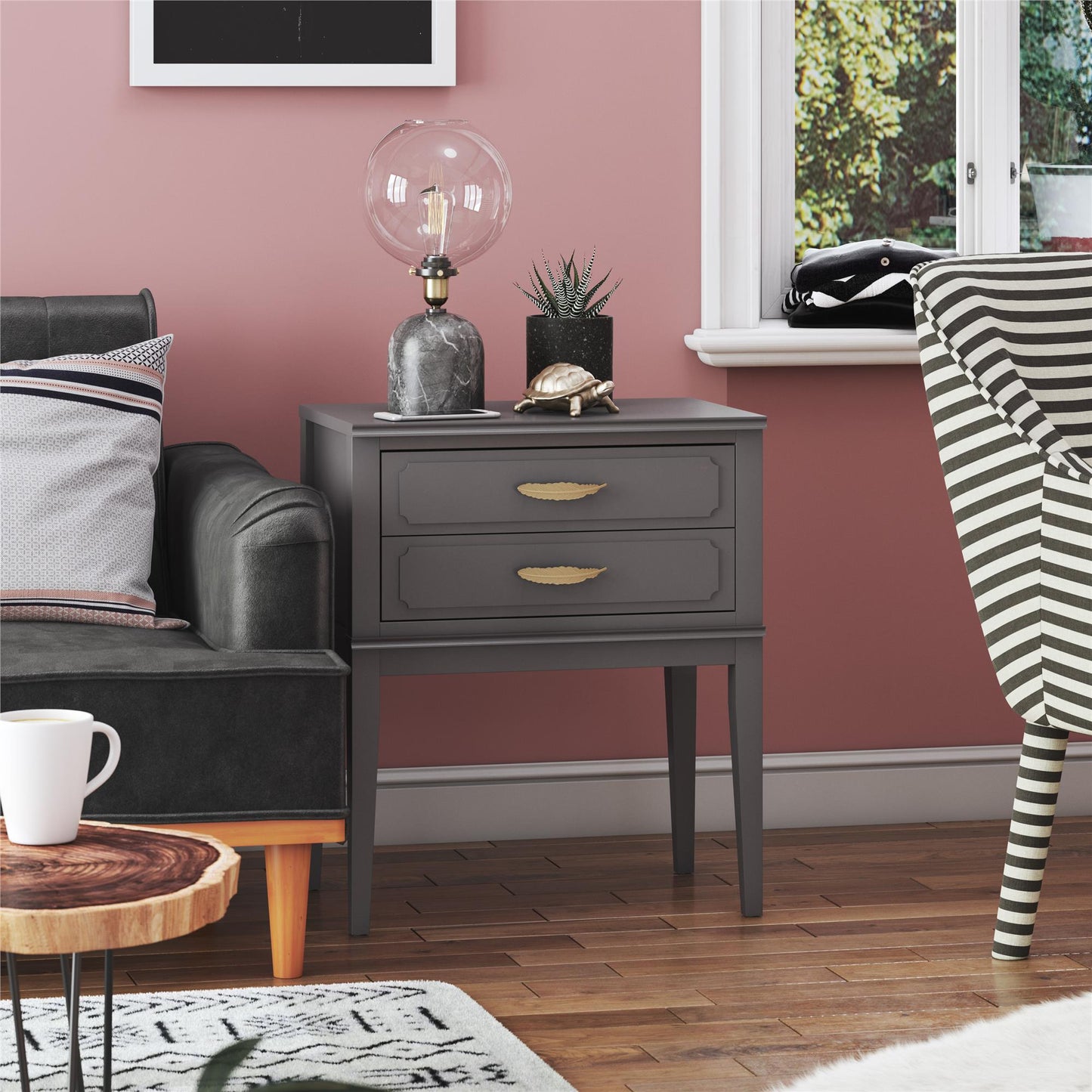 Stella Accent Table, Graphite Gray - Graphite Grey