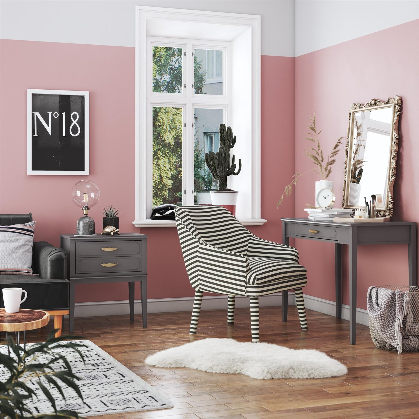 Stella Accent Table, Graphite Gray - Graphite Grey