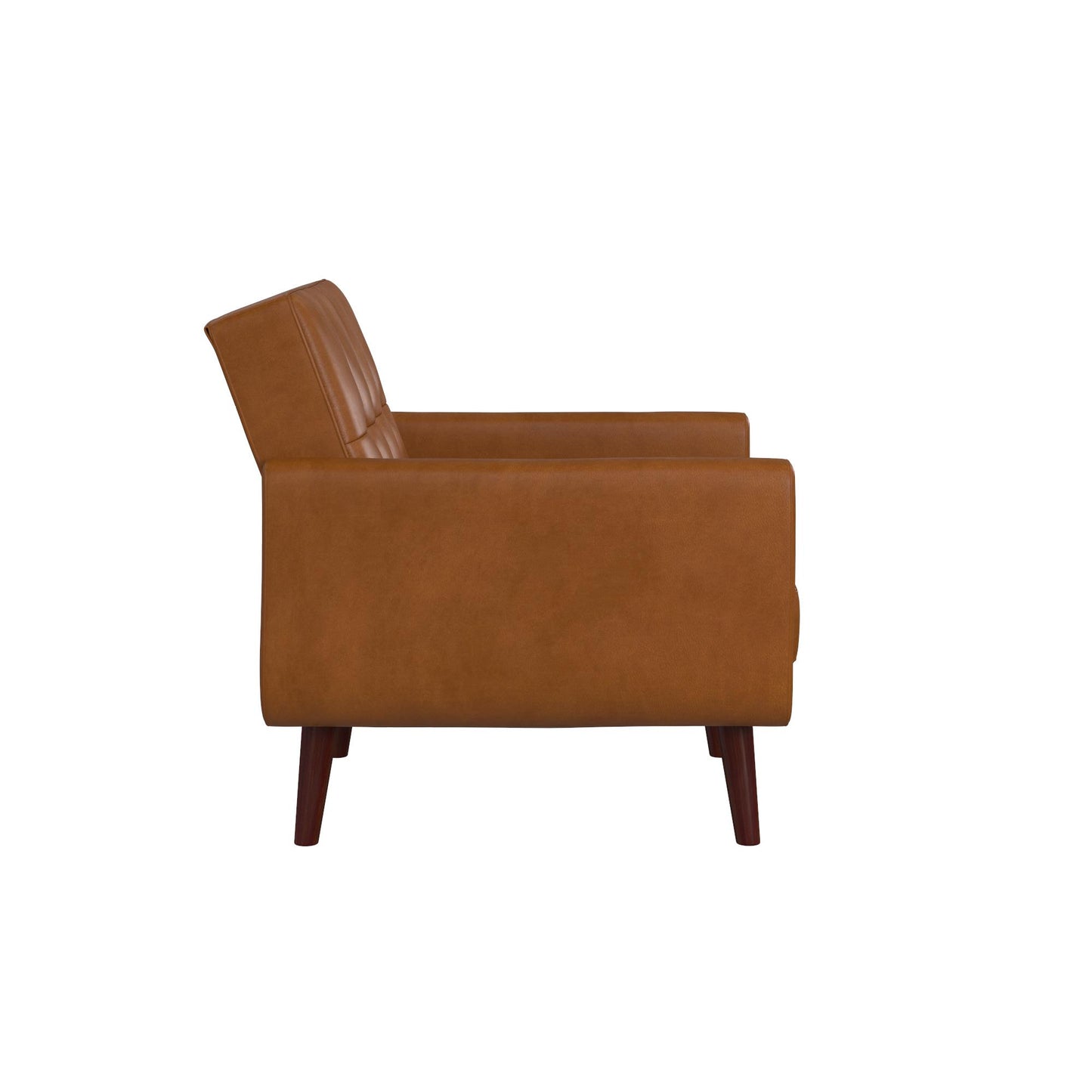 Better Homes & Gardens Nola Modern Chair with Arms, Camel Faux Leather - Camel