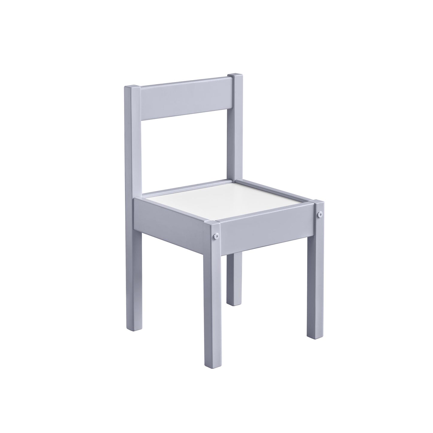 Hunter 3-Piece Kiddy Table and Chair Kids Set - Gray