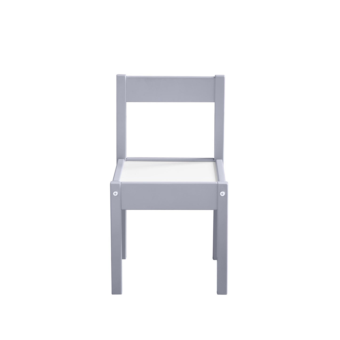Hunter 3-Piece Kiddy Table and Chair Kids Set - Gray