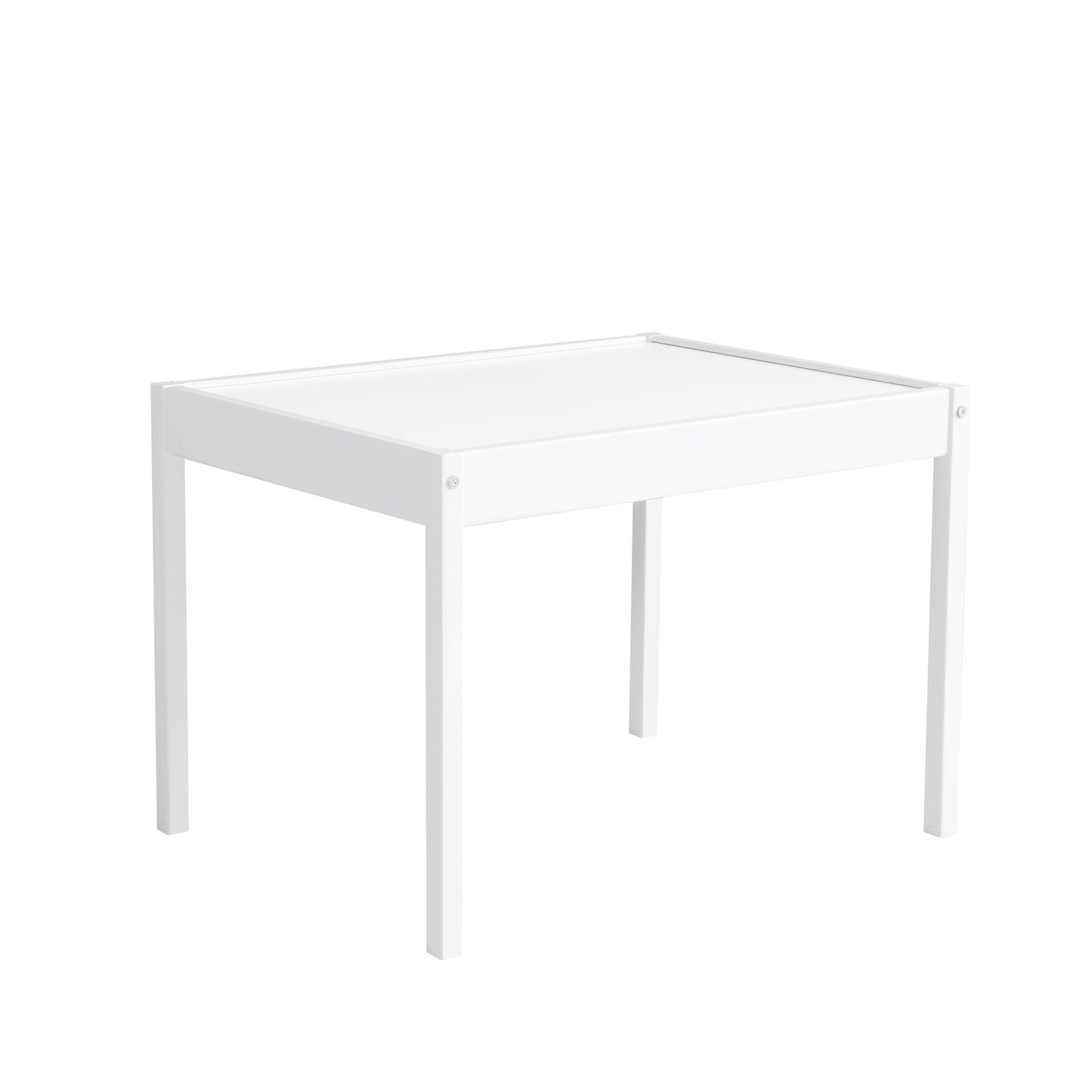 Hunter 3-Piece Kiddy Table and Chair Kids Set - White