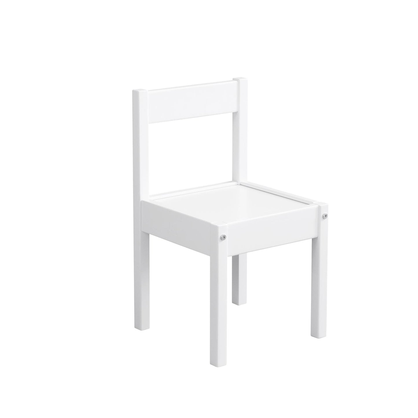 Hunter 3-Piece Kiddy Table and Chair Kids Set - White