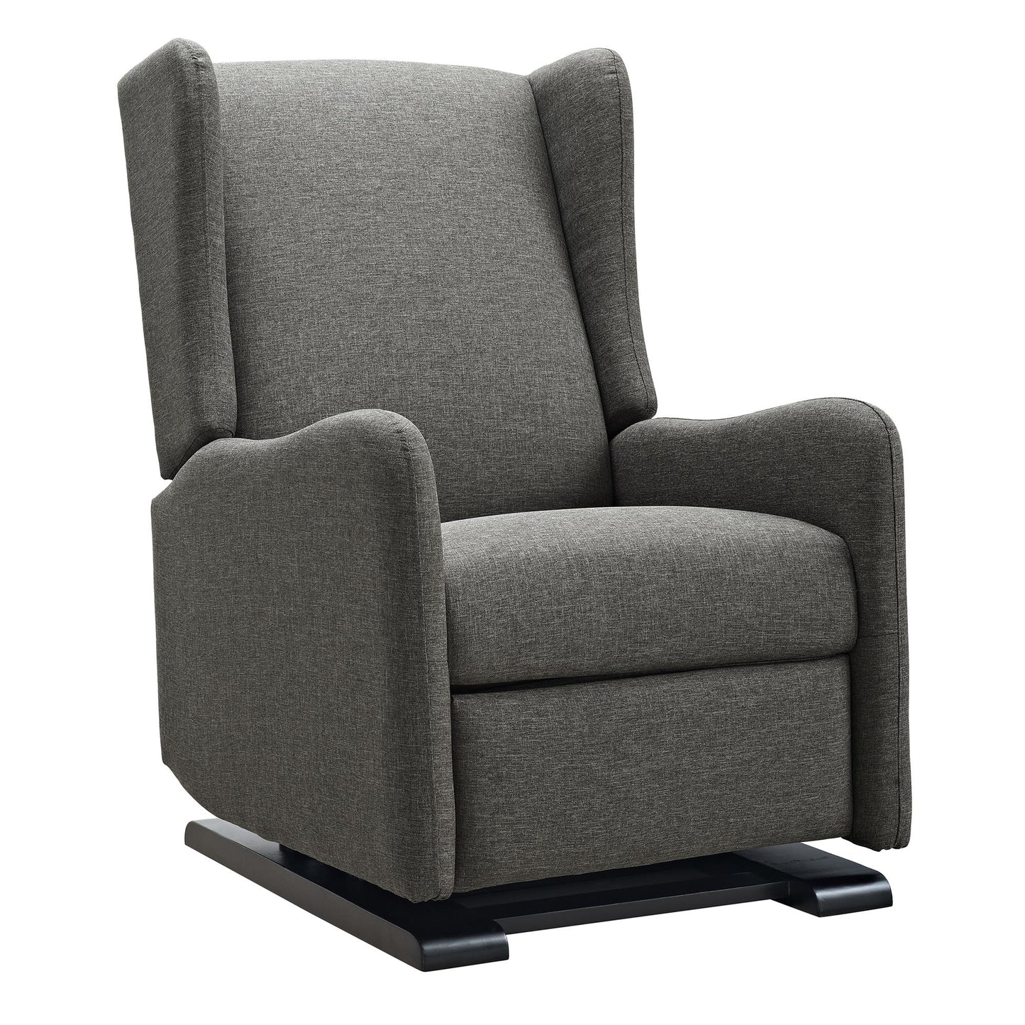 Rylee Upholstered Tall Wingback Glider Recliner Chair - Gray
