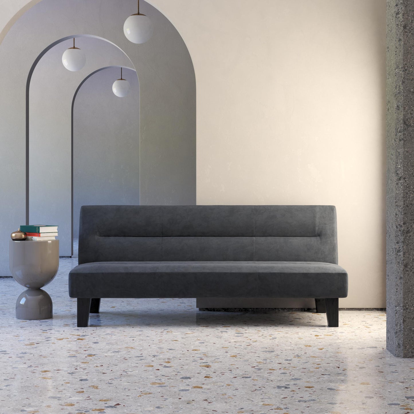 DHP Kebo Futon, Charcoal - Dark Gray