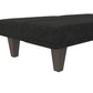 Dillan Upholstered Convertible Futon with Multiple Reclining Positions - Black