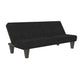 Dillan Upholstered Convertible Futon with Multiple Reclining Positions - Black