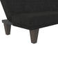 Dillan Upholstered Convertible Futon with Multiple Reclining Positions - Black