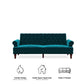 Upholstered Cassidy Futon - Green