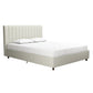 Brittany Upholstered Bed - Gray - Queen