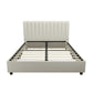 Brittany Upholstered Bed - Gray - Queen