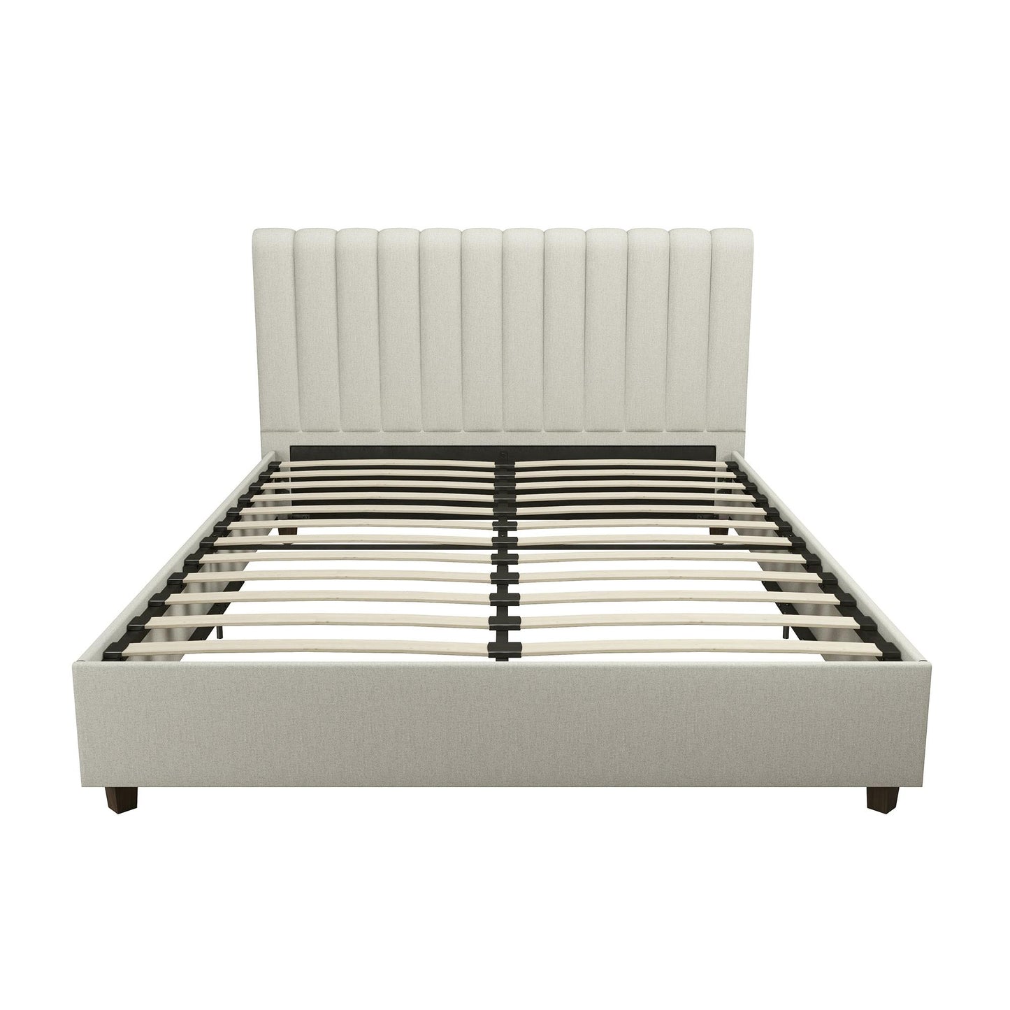 Brittany Upholstered Bed - Gray - Queen