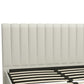 Brittany Upholstered Bed - Gray - Queen