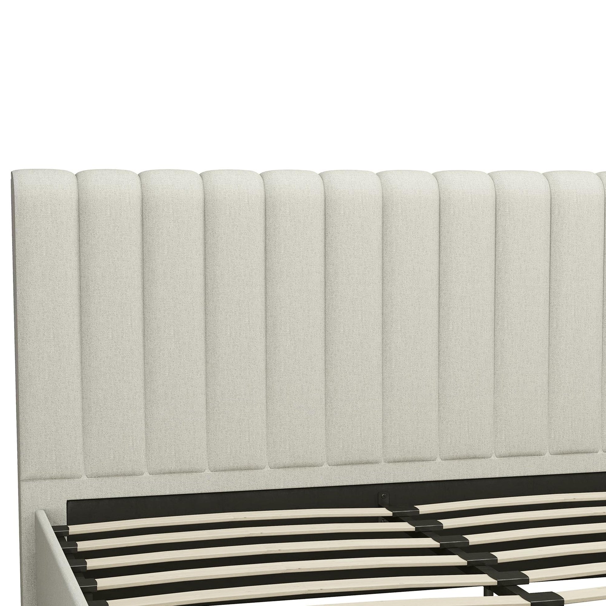 Brittany Upholstered Bed - Gray - Queen