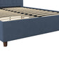 Brittany Upholstered Bed - Blue Linen - Queen