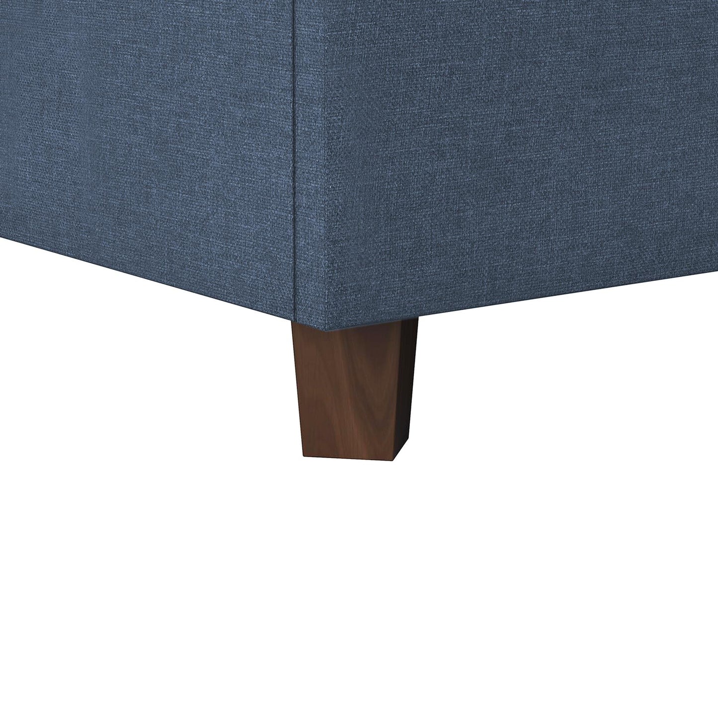 Brittany Upholstered Bed - Blue Linen - Queen