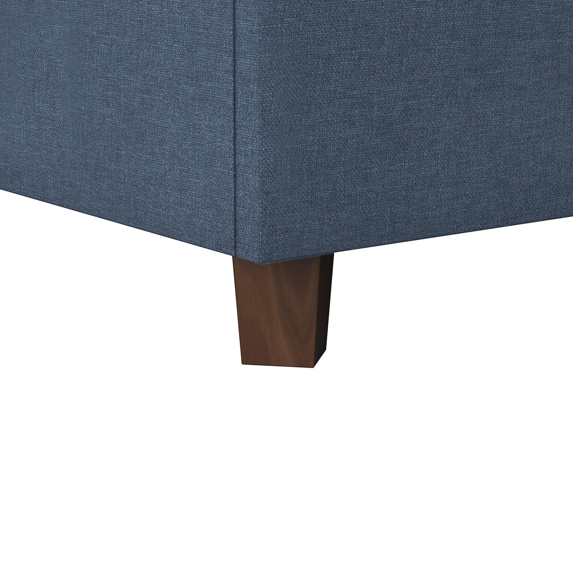 Brittany Upholstered Bed - Blue Linen - Queen