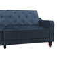 Vintage Tufted Split Back Futon - Blue