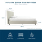 Brittany Upholstered Bed - Gray - Queen