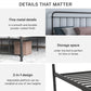 Wallace Spindle Metal Bed with Elegant Curves and Slats - Black - Queen