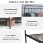 Wallace Spindle Metal Bed with Elegant Curves and Slats - Bronze - Queen
