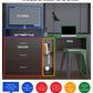 Rebel 3 in 1 Media Dresser with Side Storage and Desk - Black Oak